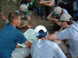 Orienting a map at the Ponil Turnaround